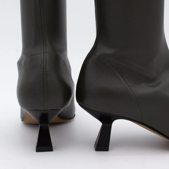 ngel Alarcn Boots And Booties Woman WIELMIA Strech Pointedtoe Heeled Boots