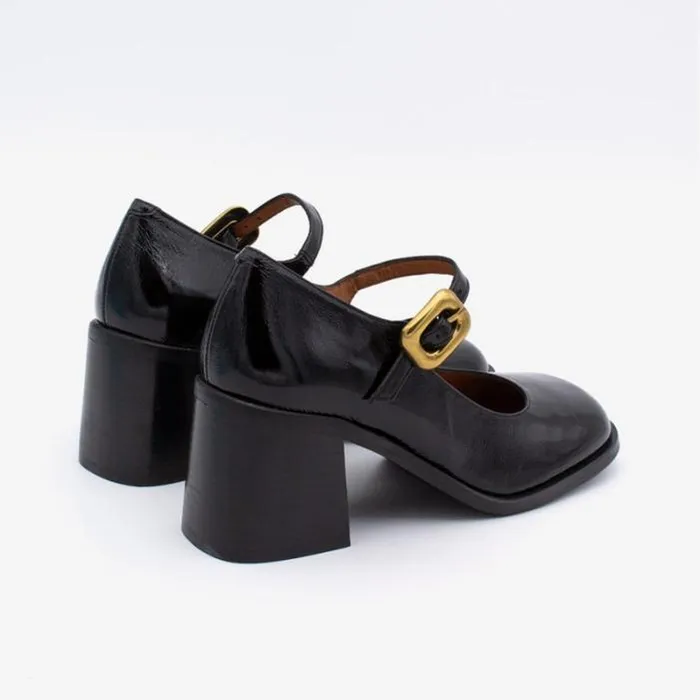 ngel Alarcn Last Units Woman ACELEA 8211 Mary Jane Shoes With Rounded Toe Wide Heel