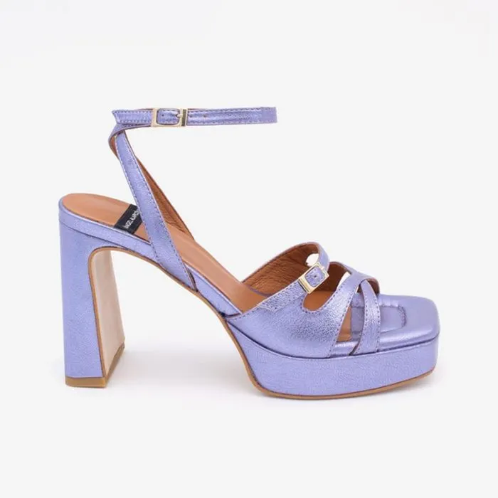 ngel Alarcn Metallized Shoes Woman VANCE 8211 Metallized Leather Ankle Strap Sandal With High Heel And Platform ngel Alarcn Metallized Shoes Woman VANCE 8211 Metallized Leather Ankle Strap Sandal With High Heel And Platform