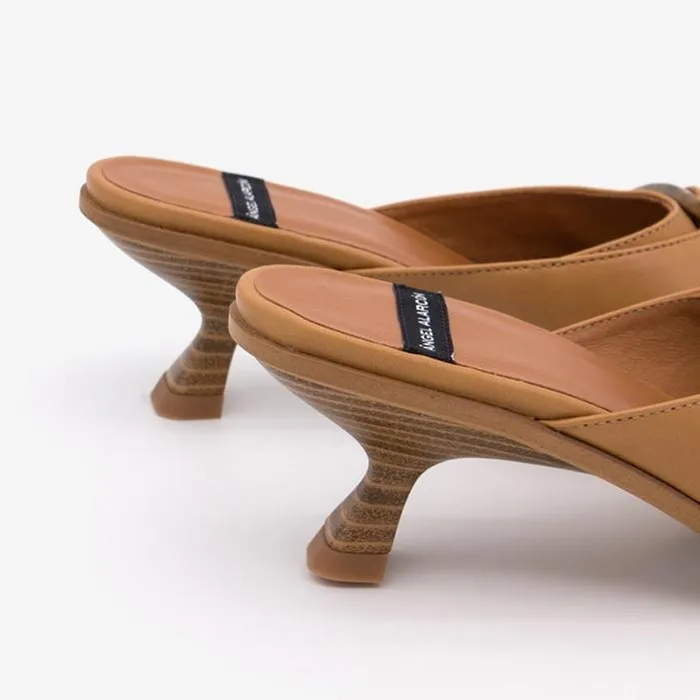 ngel Alarcn Mules Woman FASAL 8211 Mule With Tortoiseshell Embellishment With Low Heel
