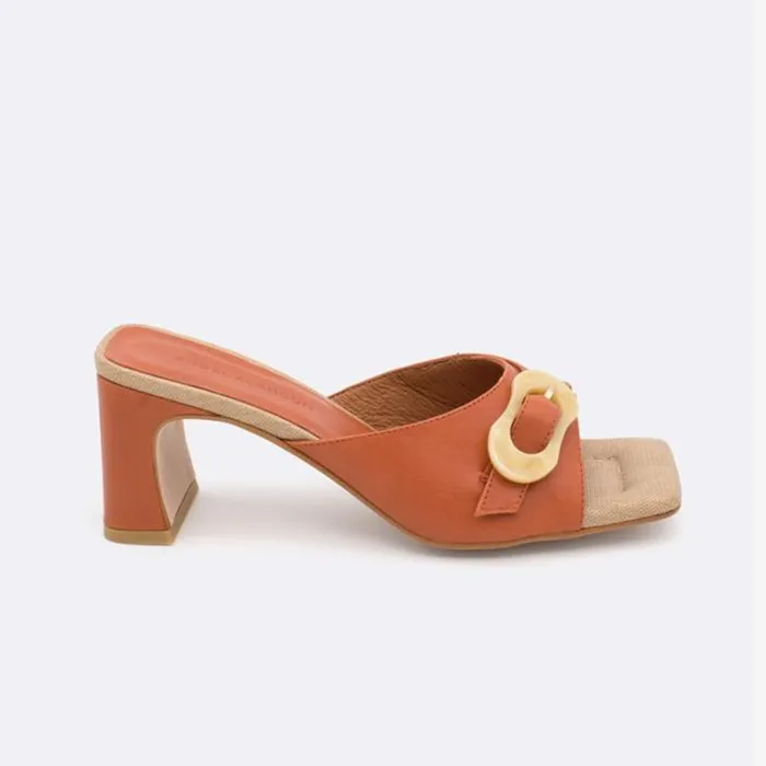 ngel Alarcn Mules Woman JELKE 8211 Leather Mule With Raffia Sole And Tortoiseshell Buckle ngel Alarcn Mules Woman JELKE 8211 Leather Mule With Raffia Sole And Tortoiseshell Buckle