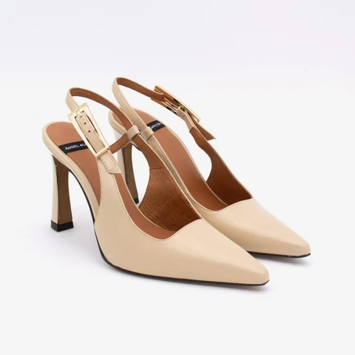 ngel Alarcn Pumps And High Heels Woman LADES 8211 Leather Ankle Strap Pointedtoe Stiletto