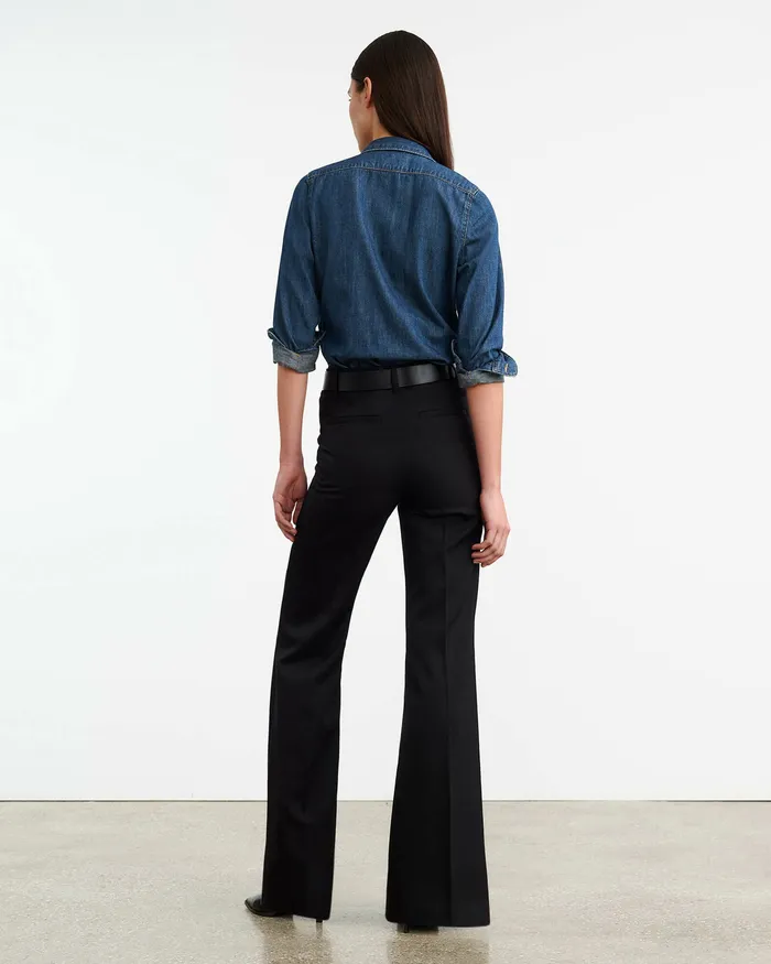 Nili Lotan EFFY PANT Black Women Pants and Shorts