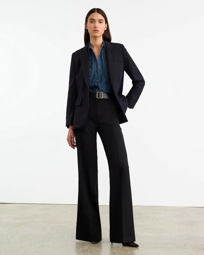 Nili Lotan EFFY PANT Black Women Pants and Shorts