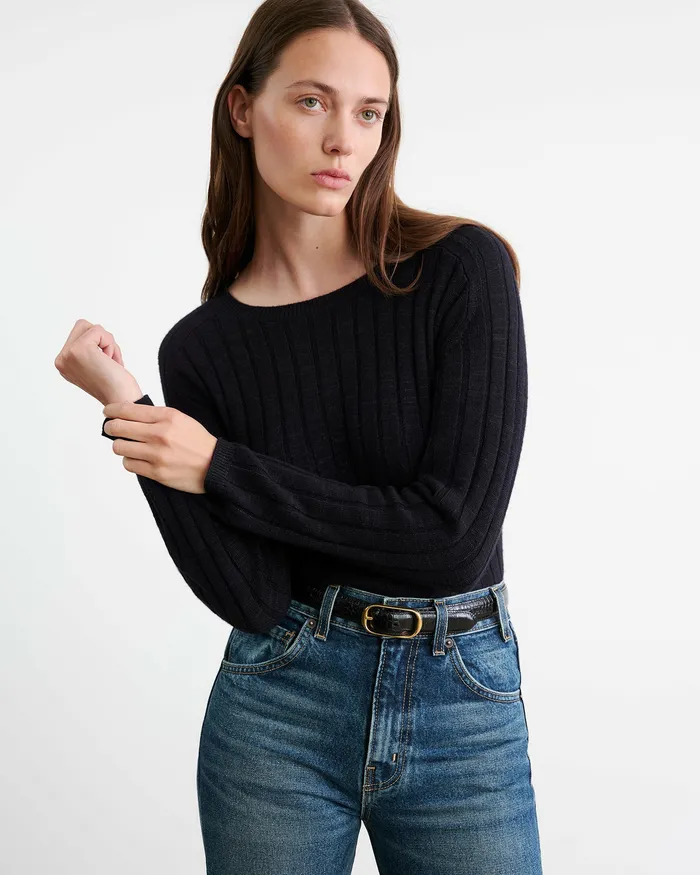 Nili Lotan Knits and Sweaters Women ALISE SWEATER Dark Navy