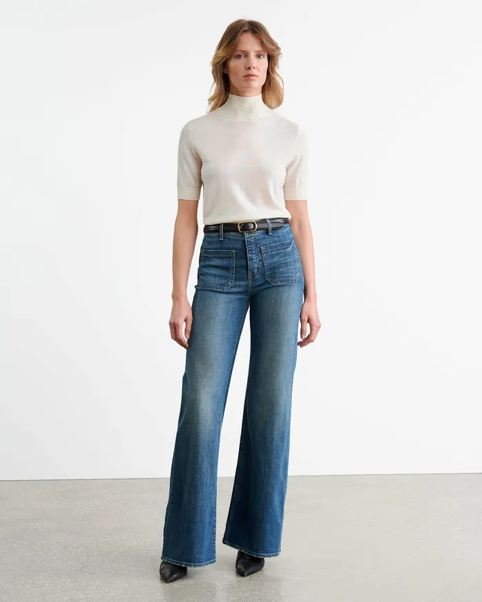 Nili Lotan SIRANI SWEATER Midnight Women Knits and Sweaters