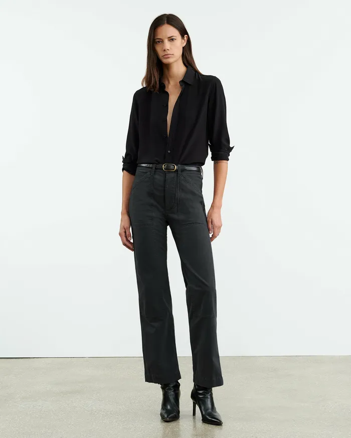 Nili Lotan TIBAULT PANT Carbon Women Pants and Shorts