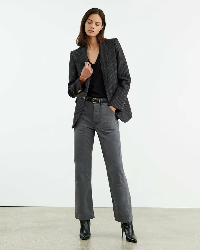 Nili Lotan TIBAULT PANT Carbon Women Pants and Shorts