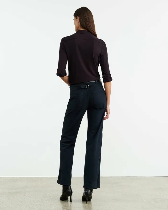 Nili Lotan TIBAULT PANT Carbon Women Pants and Shorts