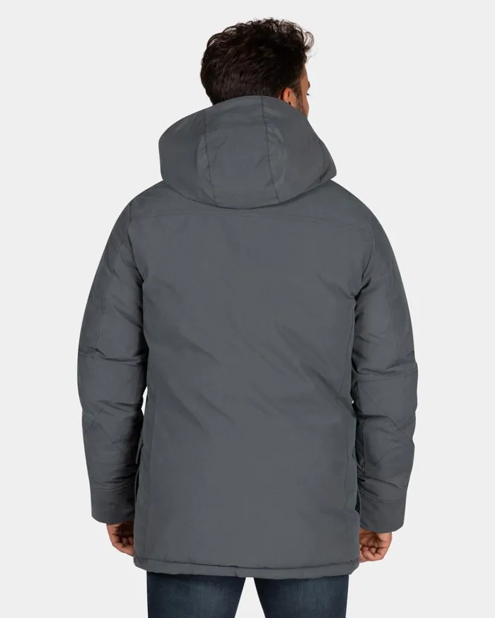 NZA New Zealand Auckland Jackets Canvas Grey Parka Jacket 8211 Ash Grey 8211 Men