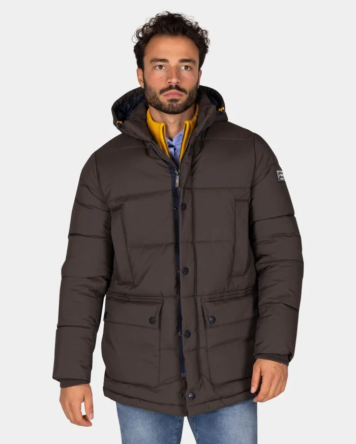 NZA New Zealand Auckland Jackets Dark Brown Quilted Jacket 8211 Dark Mocca 8211 Men
