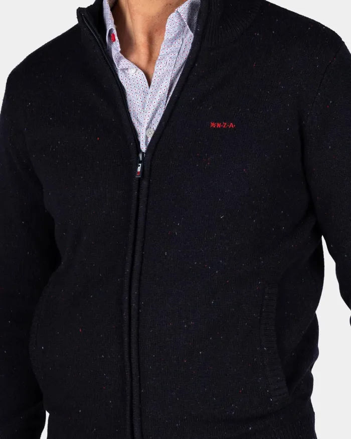 NZA New Zealand Auckland Knitwear Dark Blue Wool Cardigan 8211 Winter Navy 8211 Men NZA New Zealand Auckland Knitwear Dark Blue Wool Cardigan 8211 Winter Navy 8211 Men