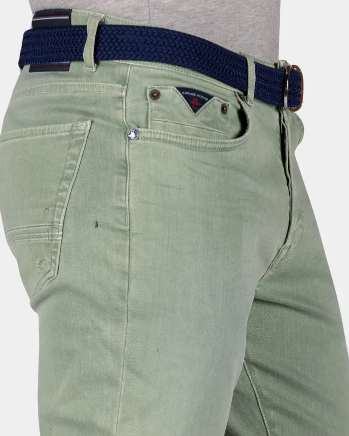 NZA New Zealand Auckland Trousers Green 5 Pocket Jeans 8211 Sage 8211 Men