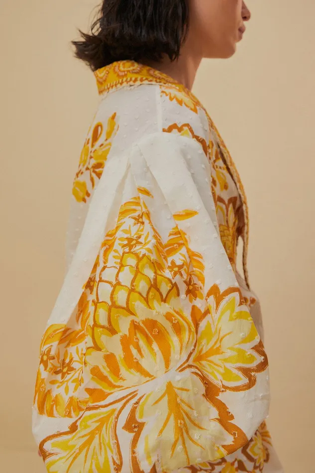 OffWhite Aura Floral Blouse Women Farm Rio Blouses