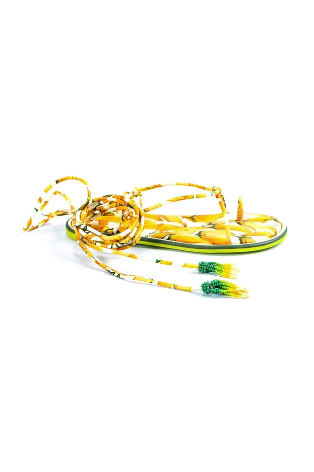 Off White Peppers Lace Up Flat Sandal Women Farm Rio Sandals