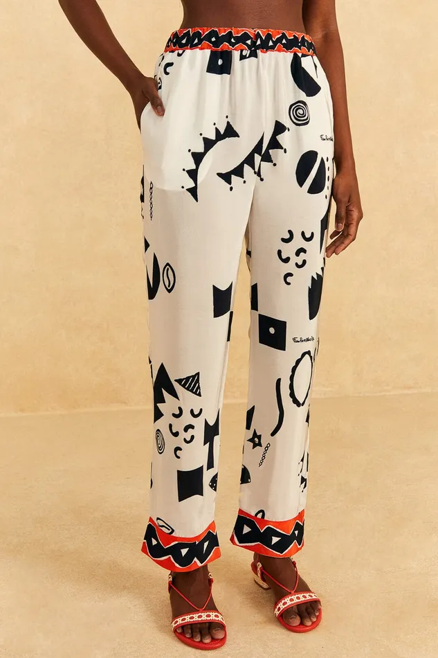 OffWhite Pitta Soul Pants Women Farm Rio Pants