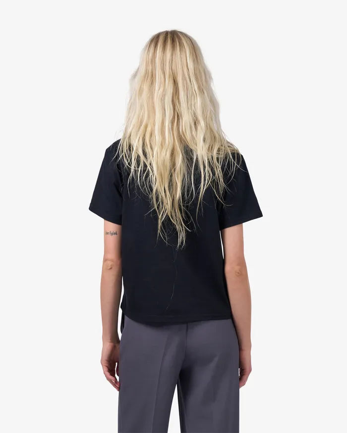 Organic Boxy Crop Tee 8211 Snow Melange TShirts Colorfulstandard Women