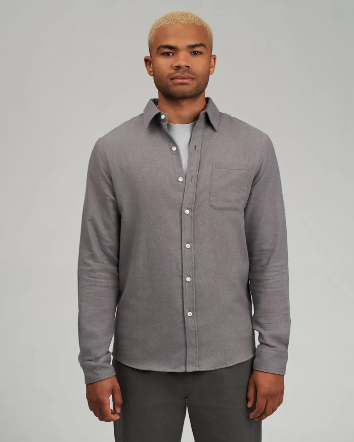 Organic Flannel Shirt 8211 Desert Khaki Men Shirts Colorfulstandard
