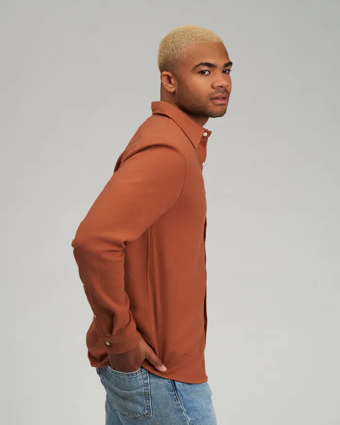Organic Flannel Shirt 8211 Dusty Olive Shirts Colorfulstandard Men