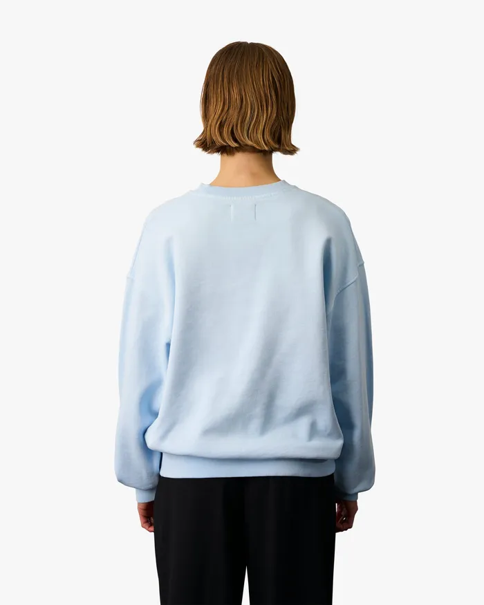 Organic Oversized Crew 8211 Magenta Blaze Crewneck Sweatshirts Colorfulstandard Women