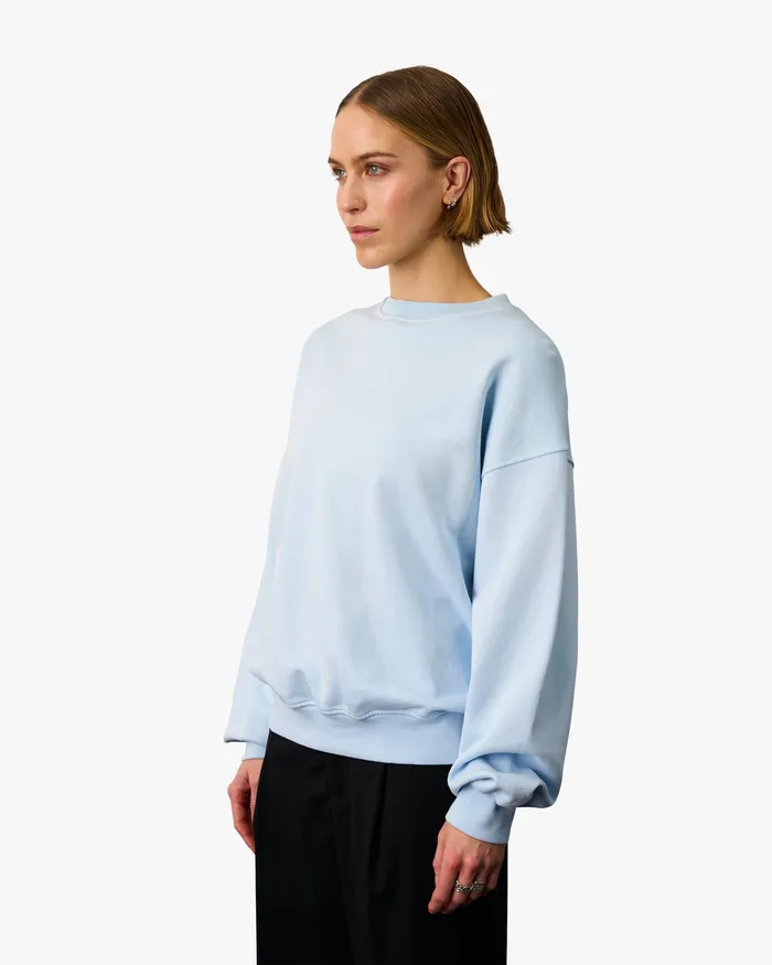 Organic Oversized Crew 8211 Magenta Blaze Crewneck Sweatshirts Colorfulstandard Women