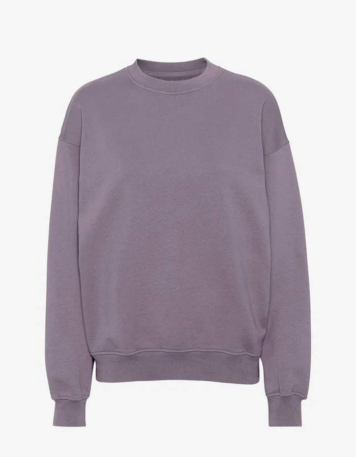 Organic Oversized Crew 8211 Purple Haze Crewneck Sweatshirts Colorfulstandard Men