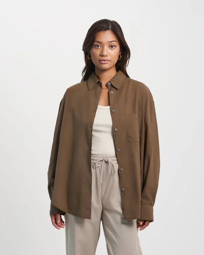 Organic Oversized Shirt 8211 Faded Pink Shirts Colorfulstandard Women