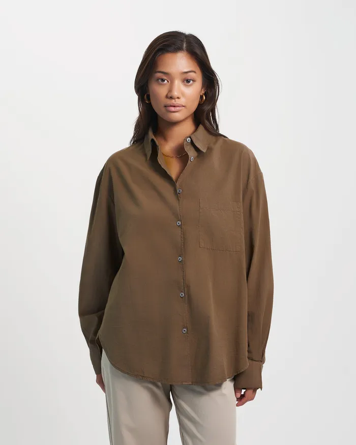 Organic Oversized Shirt 8211 Faded Pink Shirts Colorfulstandard Women