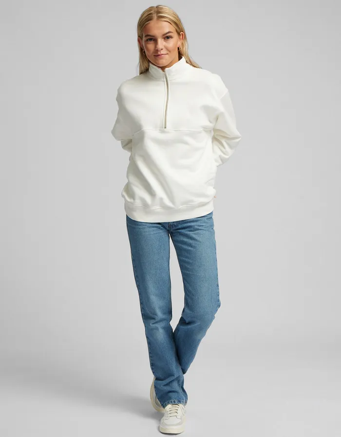 Organic Quarter Zip 8211 Faded Grey Quarter Zips Colorfulstandard Women