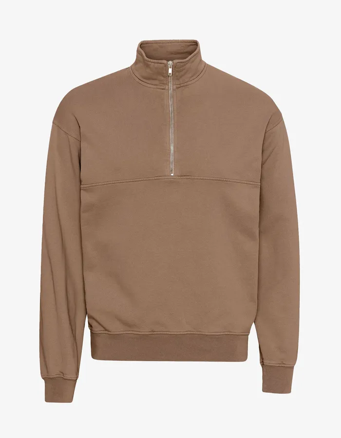 Organic Quarter Zip 8211 Sahara Camel Women Quarter Zips Colorfulstandard