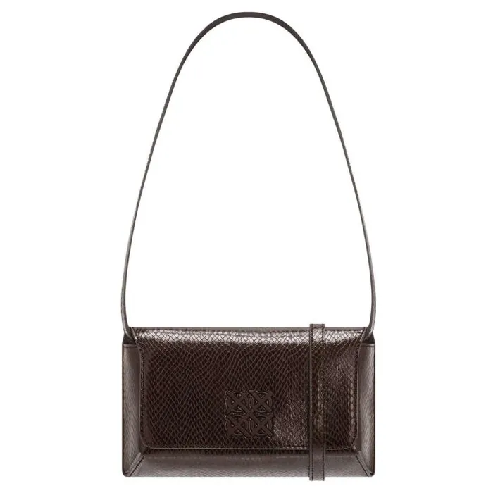 Oroton Baguette Bags Della Texture Small Baguette Mahogany 8211 Women