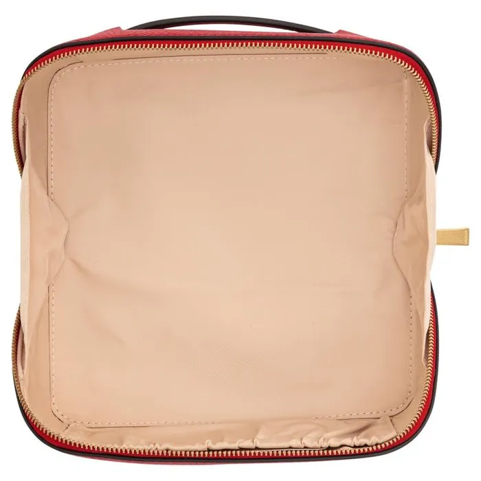 Oroton Beauty Cases Fife Medium Beauty Case Dark Poppy 8211 Accessories