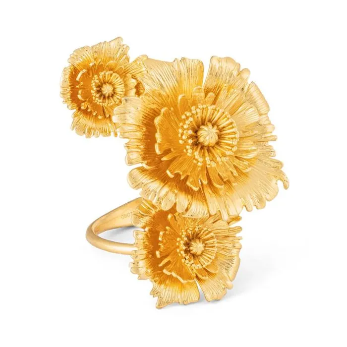Oroton Bracelets Etta Cuff Worn Gold 8211 Jewellery