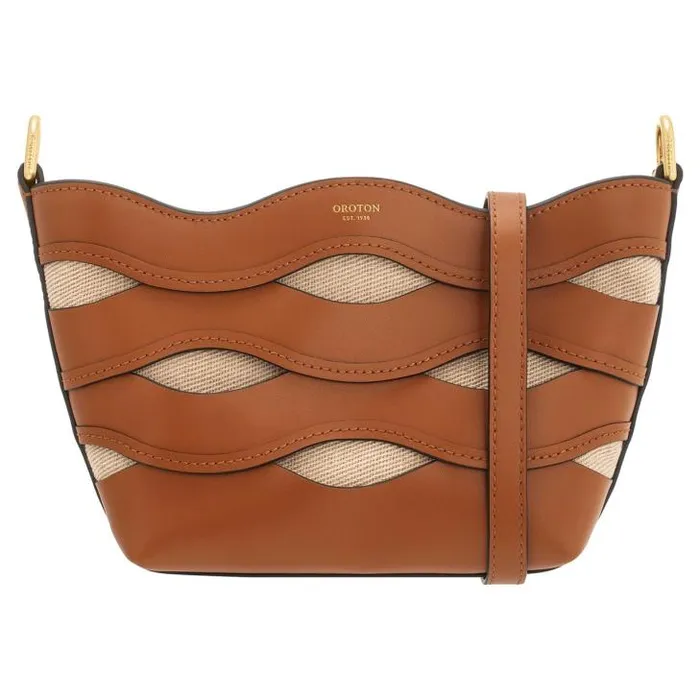 Oroton Crossbody Leigh Ric Rac Crossbody Amber 8211 Women