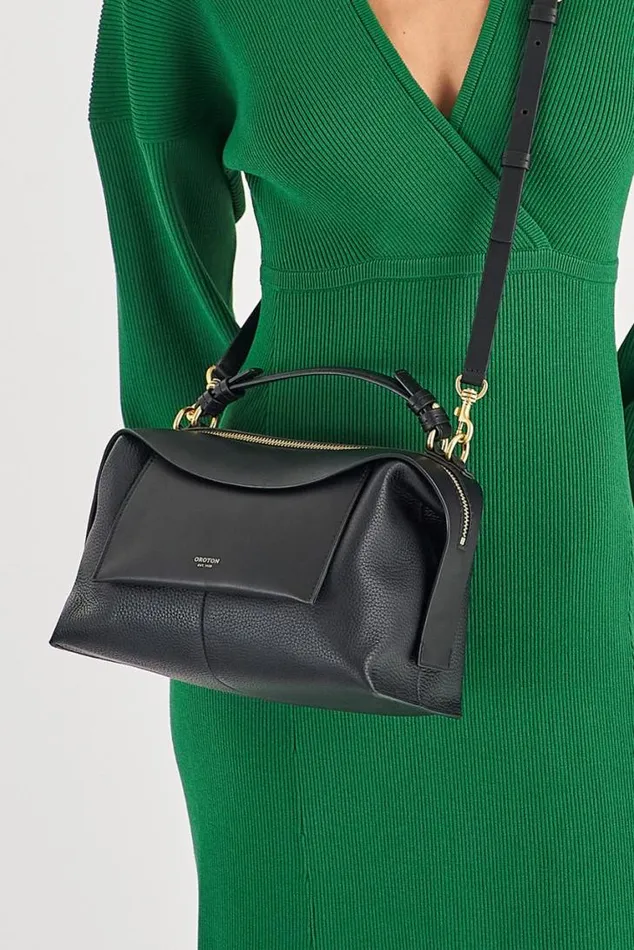 Oroton Crossbody Mica Small Bowler Black 8211 Women
