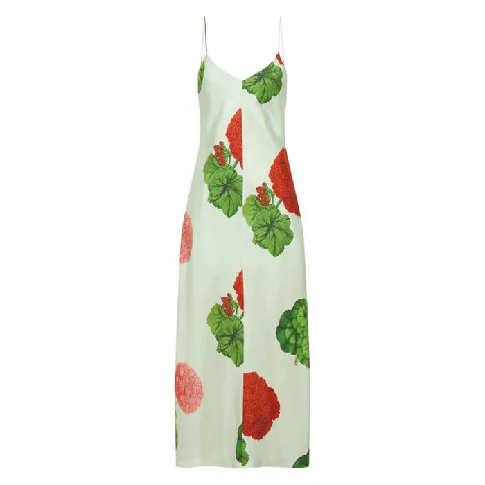 Oroton Dresses Posie Garden Print Slip Dress Sea Spray 8211 Women