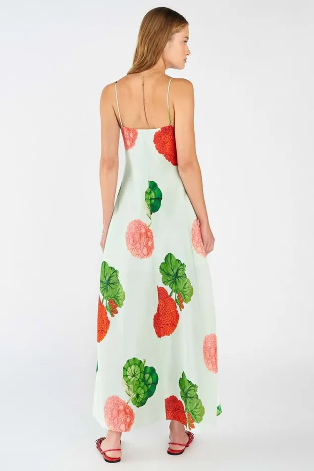 Oroton Dresses Posie Garden Print Slip Dress Sea Spray 8211 Women
