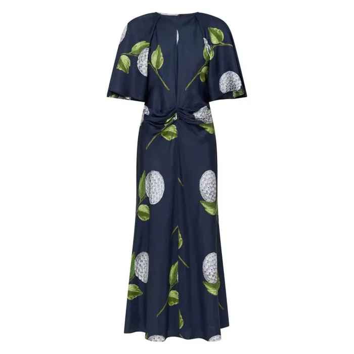 Oroton Dresses Snowdrop Print Dress North Sea 8211 Women