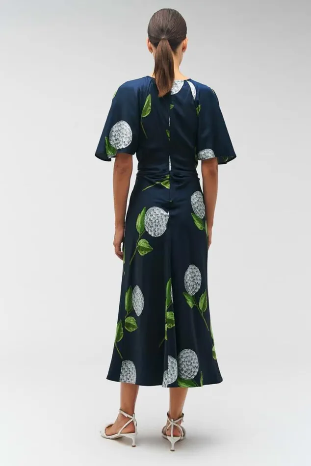 Oroton Dresses Snowdrop Print Dress North Sea 8211 Women