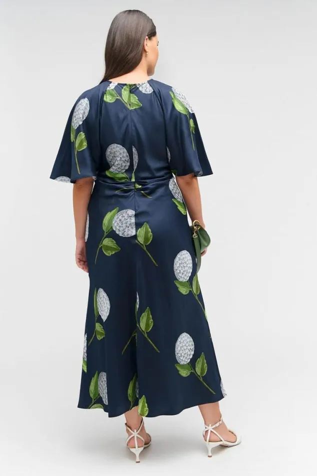 Oroton Dresses Snowdrop Print Dress North Sea 8211 Women