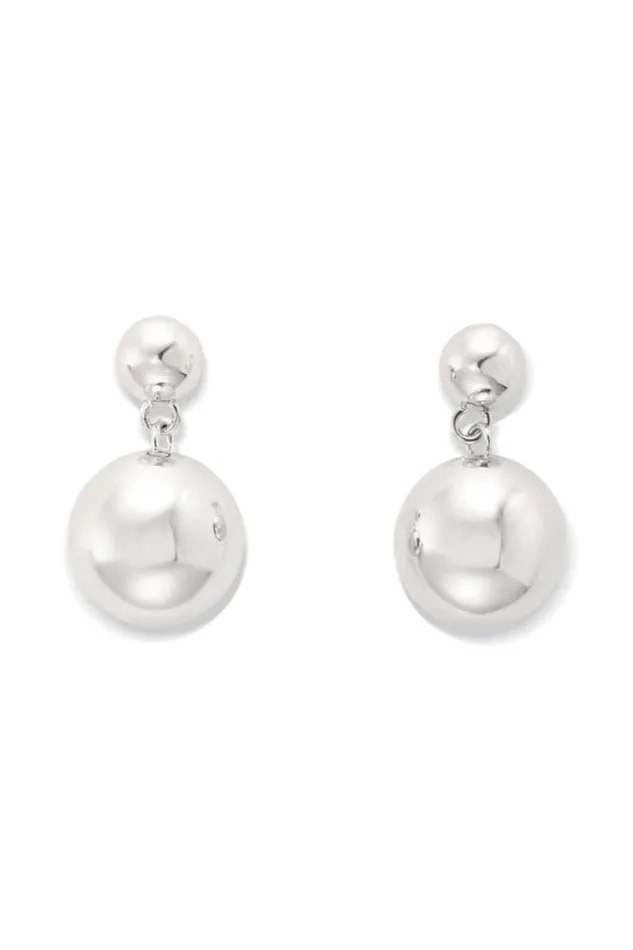 Oroton Earrings Bonnie Bead Drop Earrings Silver 8211 Jewellery