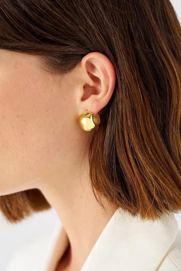 Oroton Earrings Josie Huggies 18k Gold 8211 Jewellery