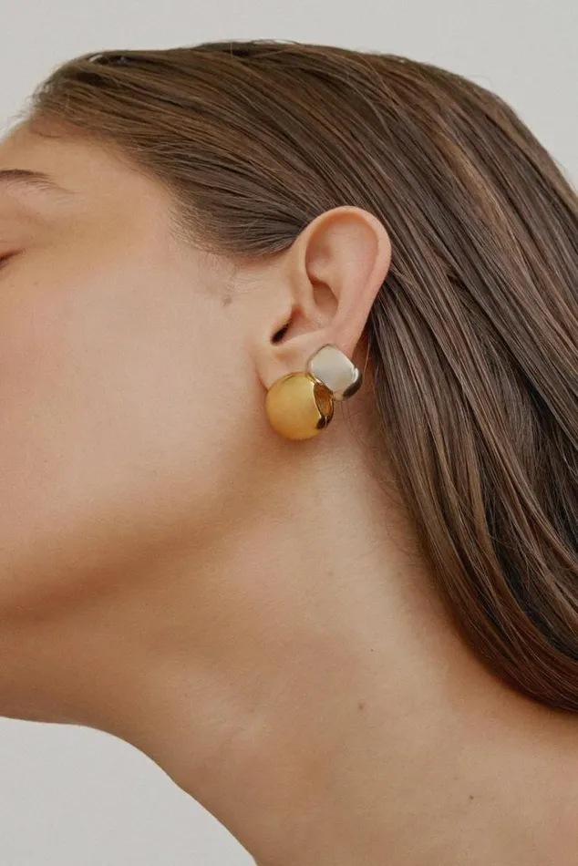 Oroton Earrings Josie Huggies 18k Gold 8211 Jewellery