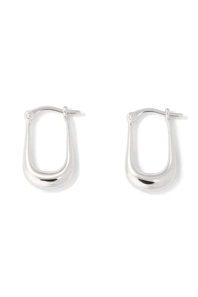 Oroton Earrings Kora Mini Hoops Silver 8211 Jewellery