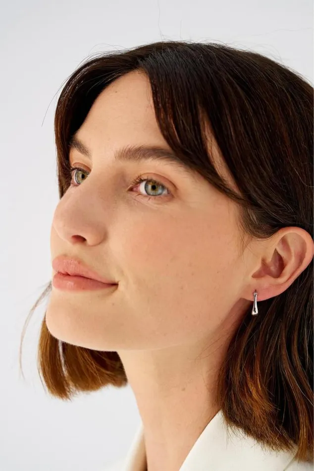 Oroton Earrings Kora Mini Hoops Silver 8211 Jewellery