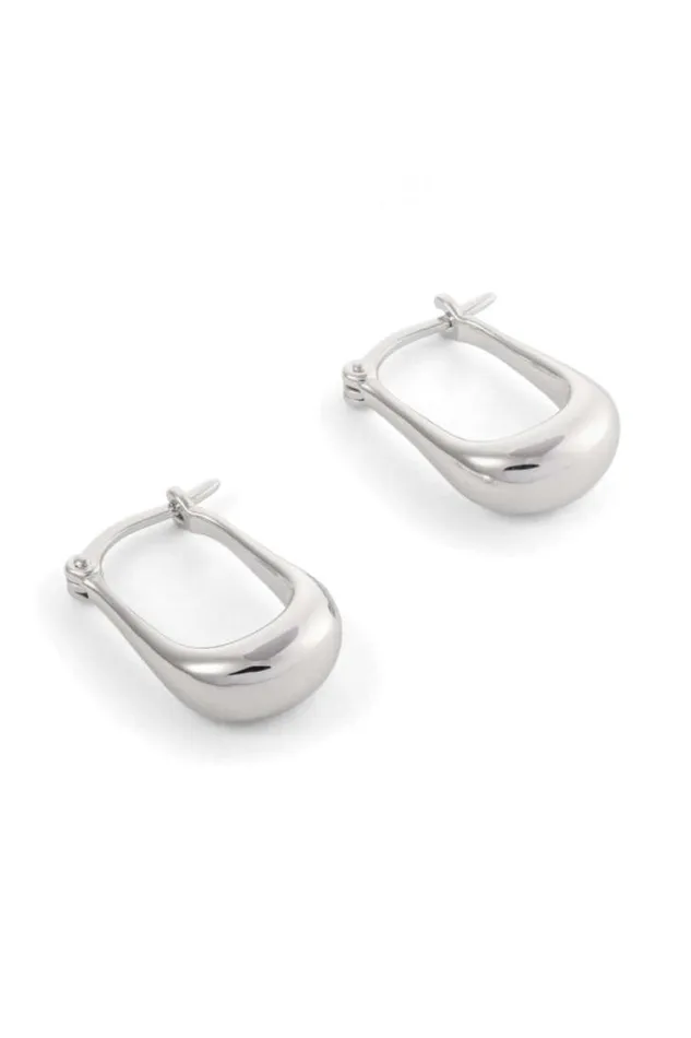 Oroton Earrings Kora Mini Hoops Silver 8211 Jewellery
