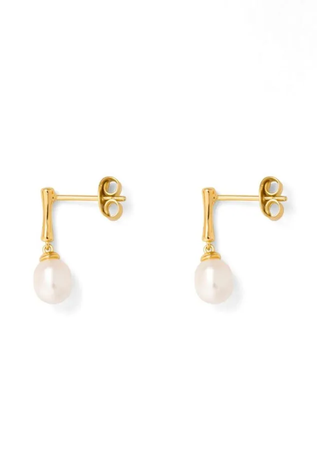 Oroton Earrings Melody Drop Studs 18k Gold 8211 Jewellery