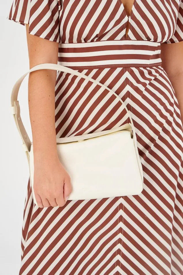 Oroton Shoulder Caroline Hobo Paper White 8211 Women
