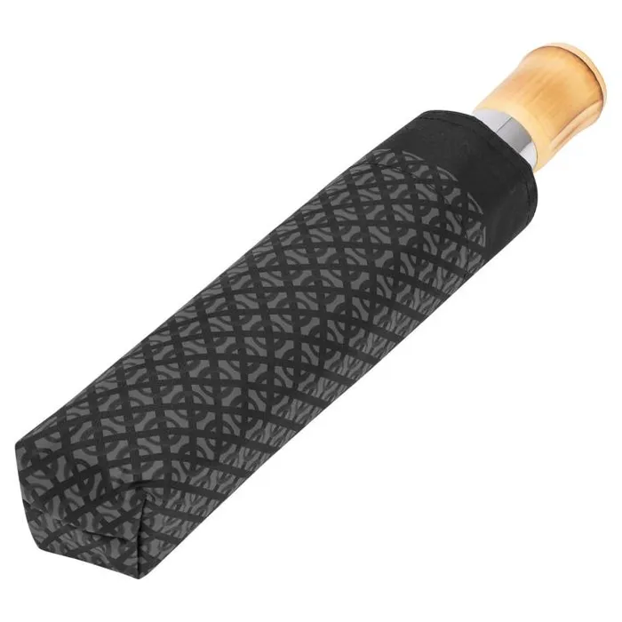 Oroton Umbrellas Bamboo Small Umbrella Blackblack 8211 Accessories