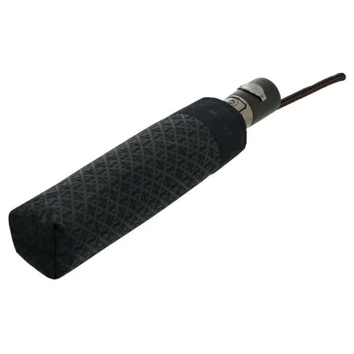 Oroton Umbrellas Logo Small Umbrella Blackblack 8211 Accessories
